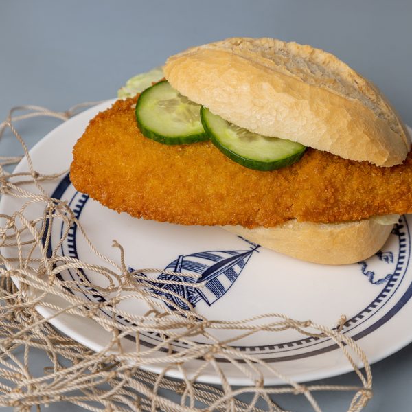 Flunderfilet Fischbrötchen