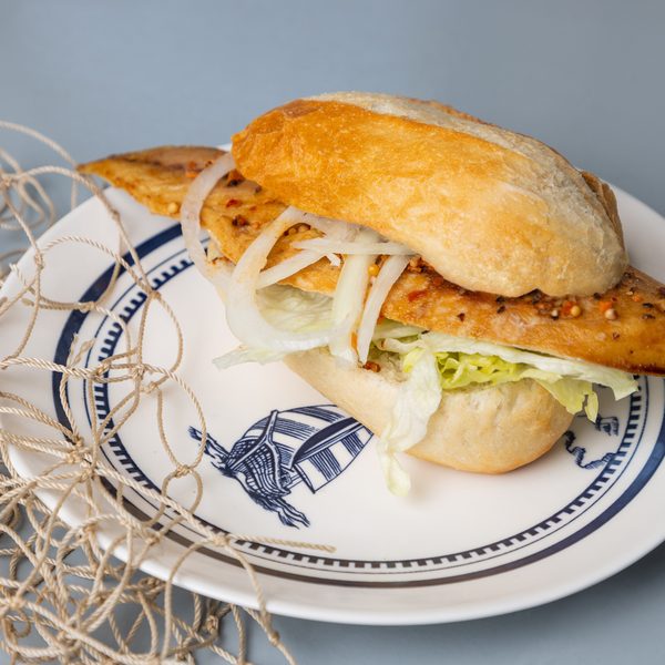 Makrelenfilet Fischbrötchen